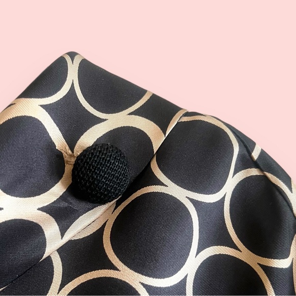 VTG 90s J.Crew Silk Geometric Mod Shift Dress Circles 60s-Inspired Sixties Style - Picture 4 of 5